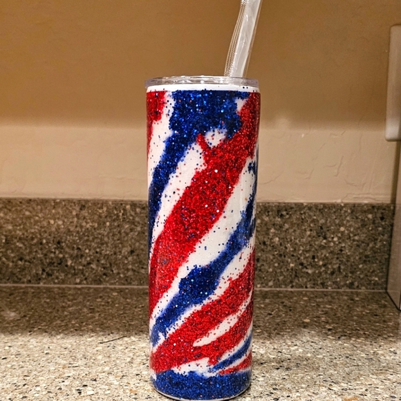 Other - Tumbler red white and blue 20oz stainless steel